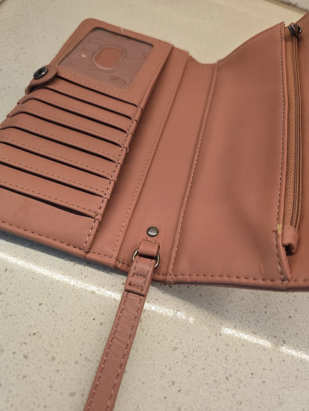 Universal Thread Trifold Wallet in Dusty Rose
